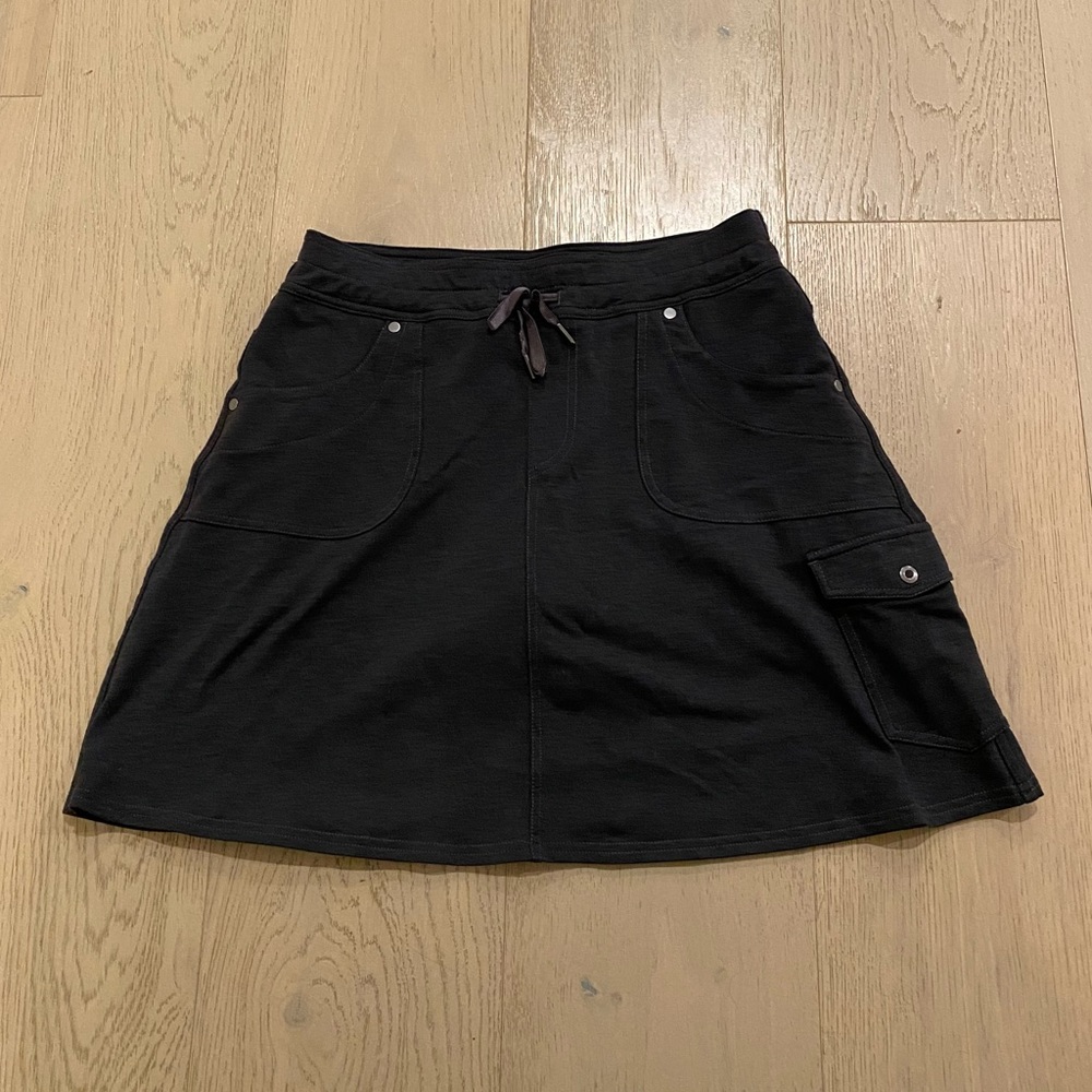 Kuhl Women's Small Harmony Skort Skirt Black Stretch Outdoors Hiking